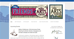 Desktop Screenshot of franklinparkartscenter.org