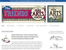 Tablet Screenshot of franklinparkartscenter.org